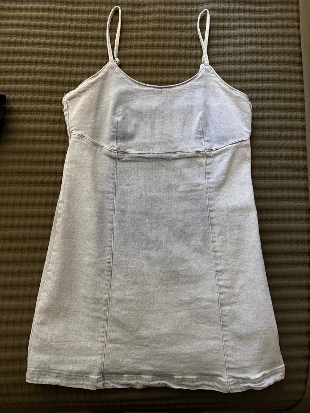 Light Blue Jean Spaghetti Strap Dress